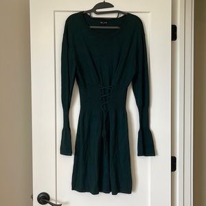 Express corset sweater dress